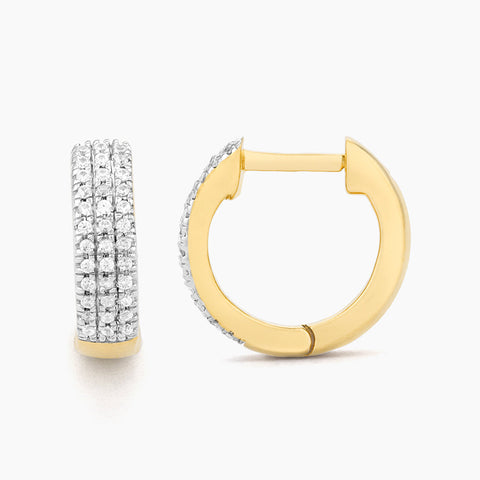 Waterproof Three Ways to Shine Hoop Earrings