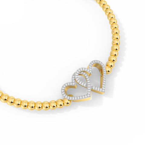 Two Hearts Bracelet