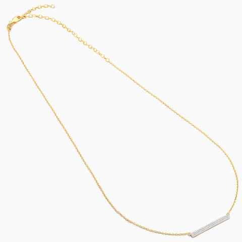 Waterproof Tell Me Straight Pendant Necklace