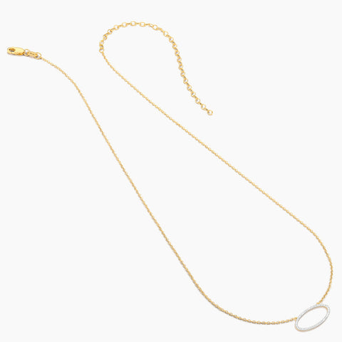 Waterproof One With the Oval Pendant Necklace