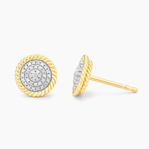 Waterproof Circle Rope Stud Earrings