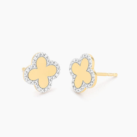 Classic Bloom Clover Stud Earrings - Ella Stein