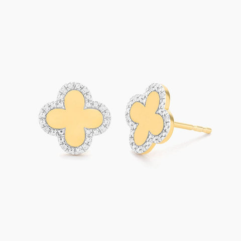 Classic Bloom Clover Stud Earrings - Ella Stein