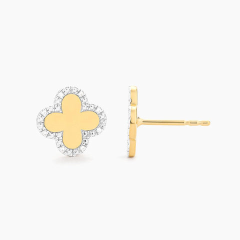 Classic Bloom Clover Stud Earrings - Ella Stein