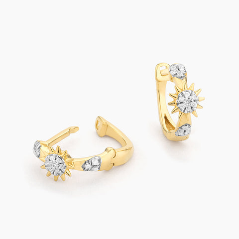 Waterproof Star of the Show Hoop Earrings