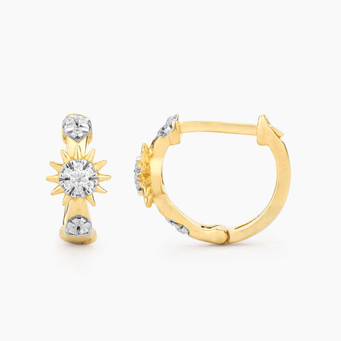 Waterproof Star of the Show Hoop Earrings