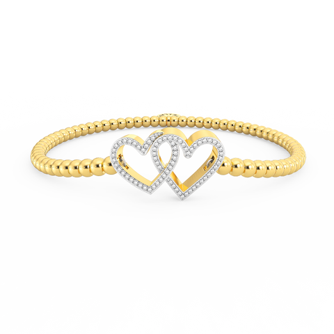 Two Hearts Bracelet