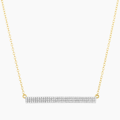 Waterproof Tell Me Straight Pendant Necklace