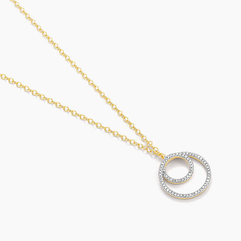 Waterproof Inner Circle Pendant Necklace