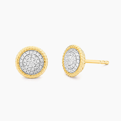 Waterproof Circle Rope Stud Earrings